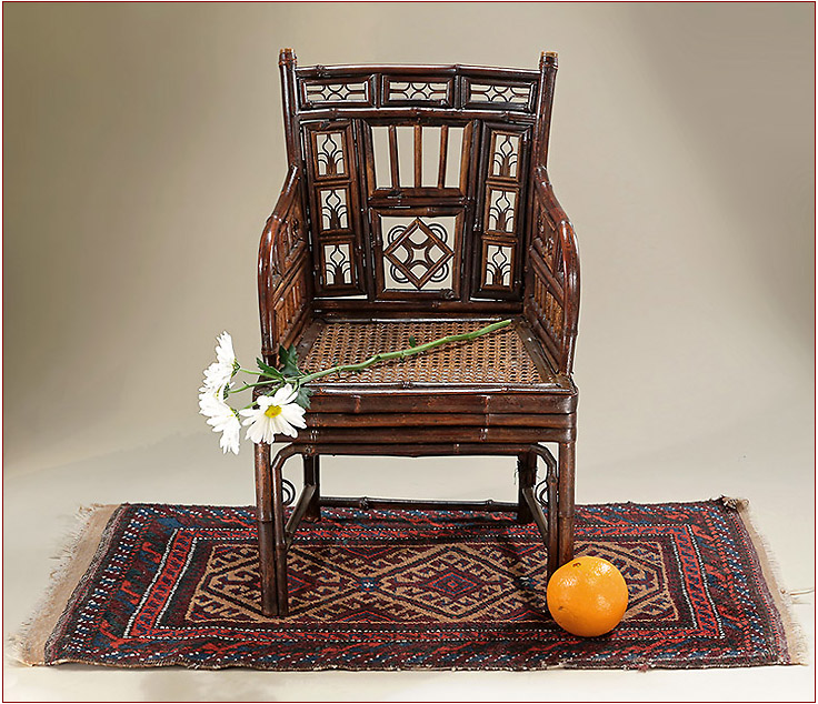 "Brighton Pavilion" Bamboo Child's Chair, & Regency Furniture, Early 19th Century England