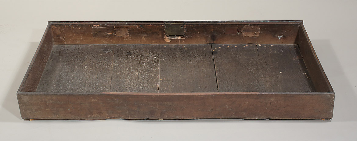 George I Walnut & Oyster-Veneered Walnut Bureau, England 1720, drawer back