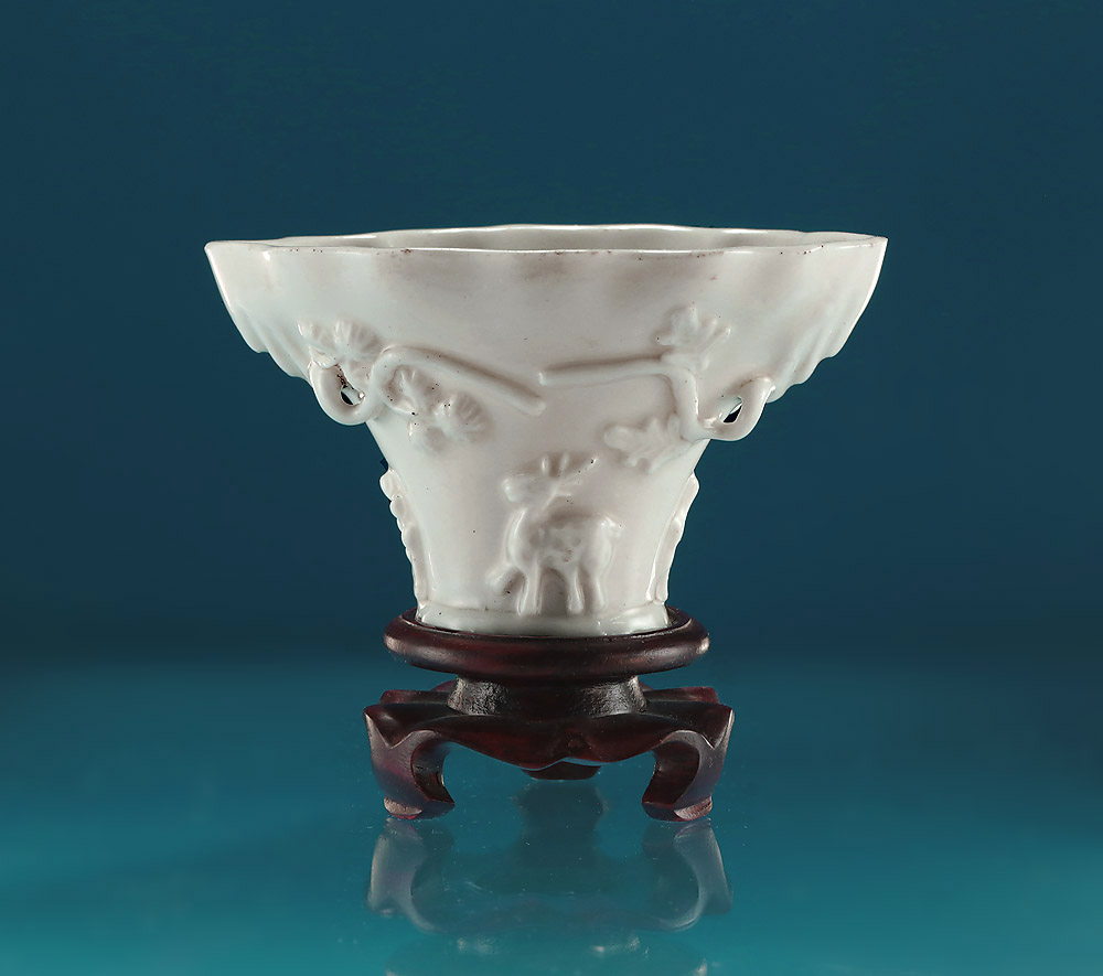 17th Century Blanc de Chine Libation Cup, Late Ming / Early Kangxi, c1640-1670 