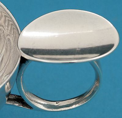 French First Standard Silver Tastevin (Wine Taster), 19th century, markers mark rubbed 