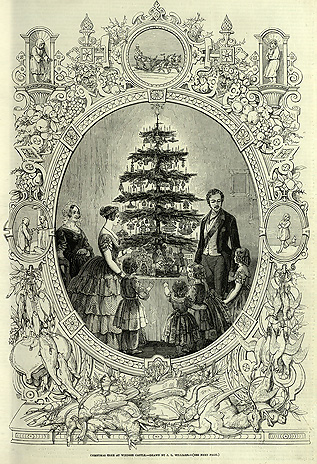 "Christmas Tree at Windsor Castle", from the Christmas Supplement to the "Illustrated London News ", 1848, British Library, London