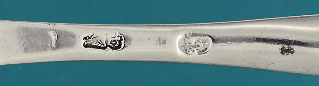 Dublin, Ireland, c1730 Silver Marrow Spoon Marks