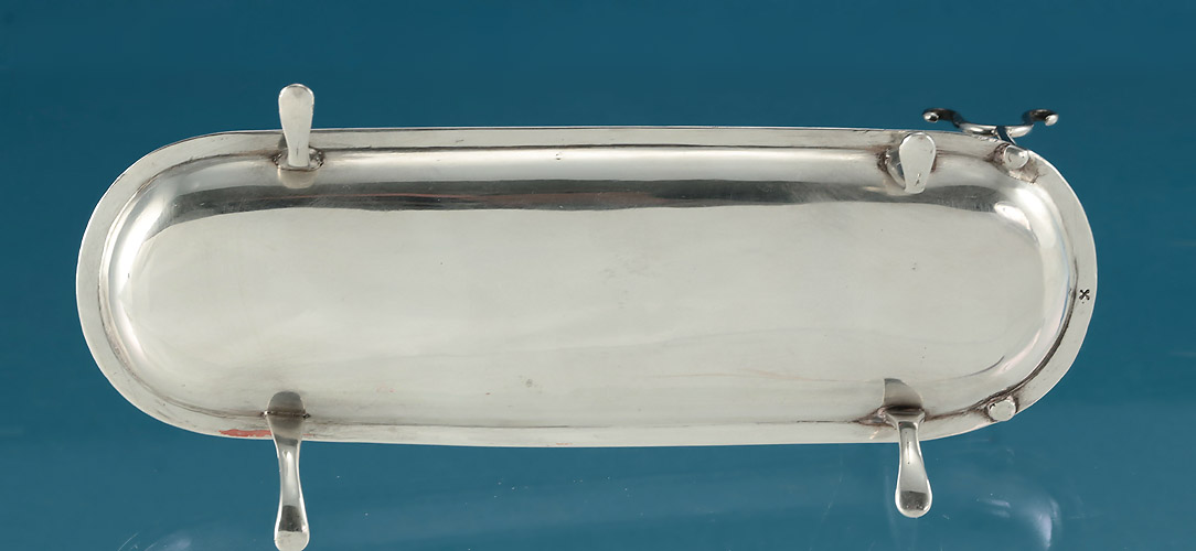 Edward VII Silver Desk Compendium with Sealing Wax Holder, Myall, 1903 , verso