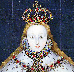 'Elizabeth I, Coronation Robes' (detail), Artist Unknown