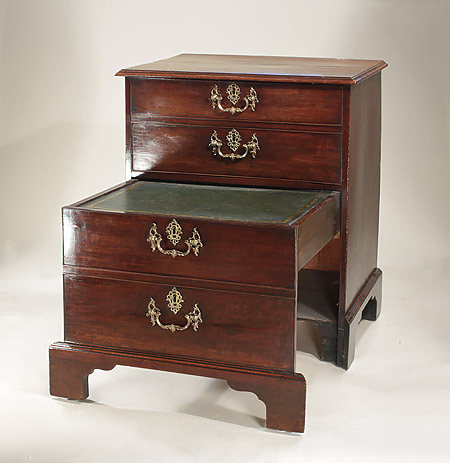 Fine Early George III Cuban Mahogany Commode with Original Gilt Rocaille Brasses
