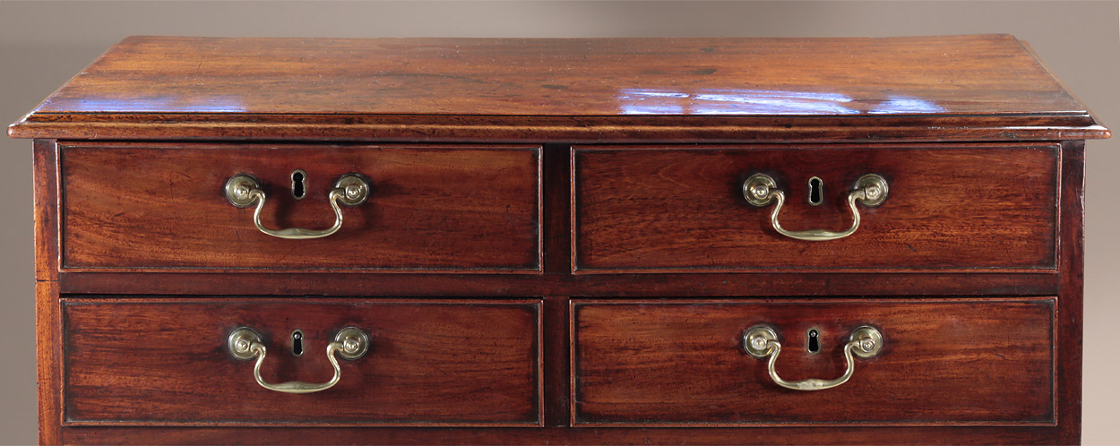 George III Diminutive Mahogany Chest of Drawers, c1765, Attributed to Thomas Chippendale , upper 4 drawers