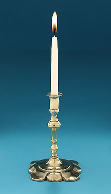 George II Brass Taperstick