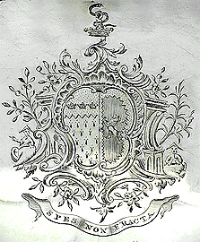 'The Marital Arms of Leche and Jones', and Motto 'My Hope Is Not Broken'