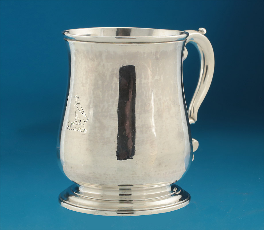 George II Silver Baluster Mug, Richard Bayley, London 1747, double crested
