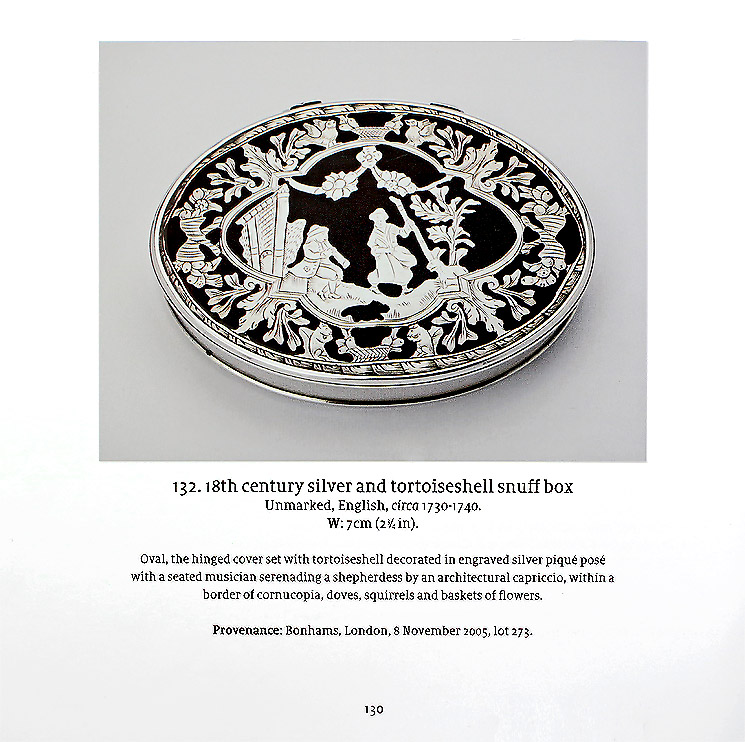 John Culme, "British Silver Boxes 1640-1840, The Lion Collection", p.130, ref. 132