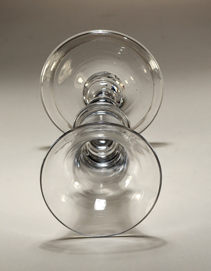 George I / II Baluster Stem Cordiai or Gin Glass, England, c1720-30 