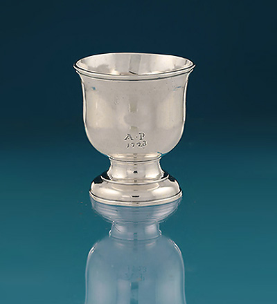 Scarce George I Silver 'Tot Cup', 1724, Scratch-Initialled 'AP 1723'