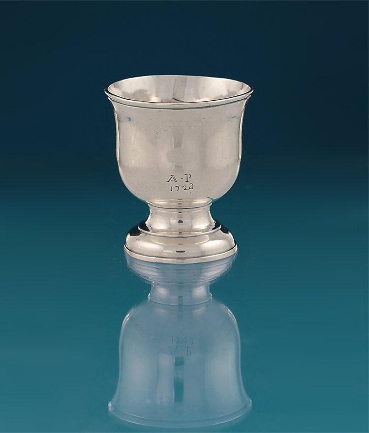 George I Silver Tot Cup, London, 1724, Scratch-Initialed & Dated 1723 