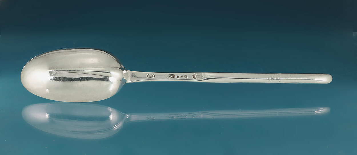 George I Britannia Standard Marrow Spoon, Andrew Archer, London, 1718
