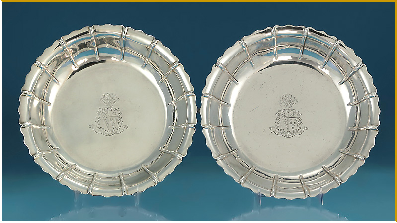A Fine Pair of George III Silver Strawberry Dishes, Philip Rundell, London, 1819