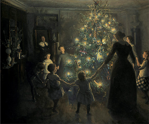 "Joyful Christmas" , Viggo Johansen, 1891, Hirschsprung Collection, Copenhagen, Denmark