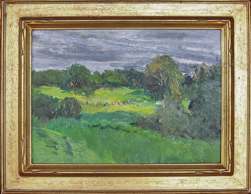 Karl Yens, California Impressionist, Jenish Park, 1931, Provenance Laguna Art Museum