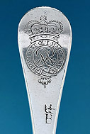 Queen Anne Royal Britannia Silver Spoonm Royal Cypher