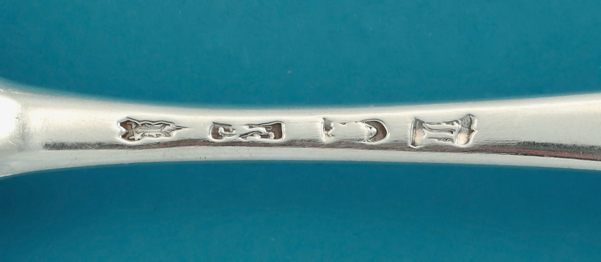 Straight Set of George II Silver Hanoverian Tablespoons, Isaac Callard, London, 1757 