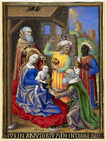 "The Adoration of the Magi", Georges Trubert, c1480-1490, J. Paul Getty Museum, Los Angeles
